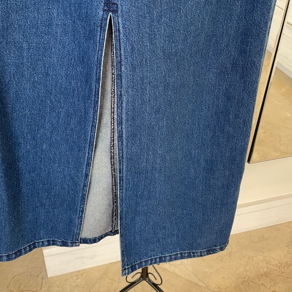 NWT STEVE MADDEN DENIM MIDI SKIRT - Picture 4 of 8